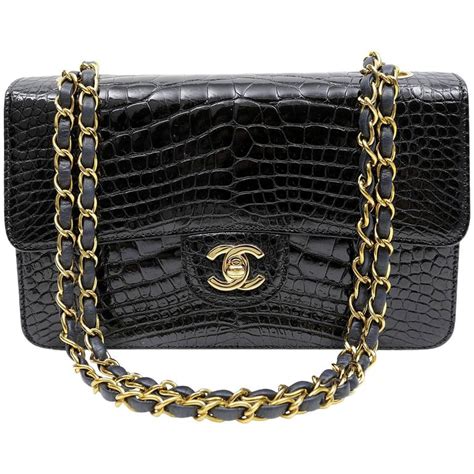 chanel crocodile bag 2017|chanel crocodile 227 flap bag.